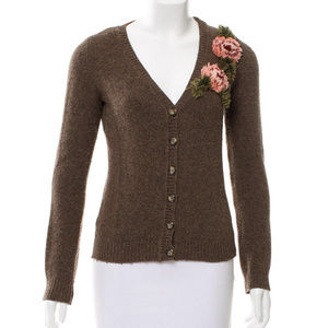 Moschino Cheap and Chic Button-Up Knit Cardigan